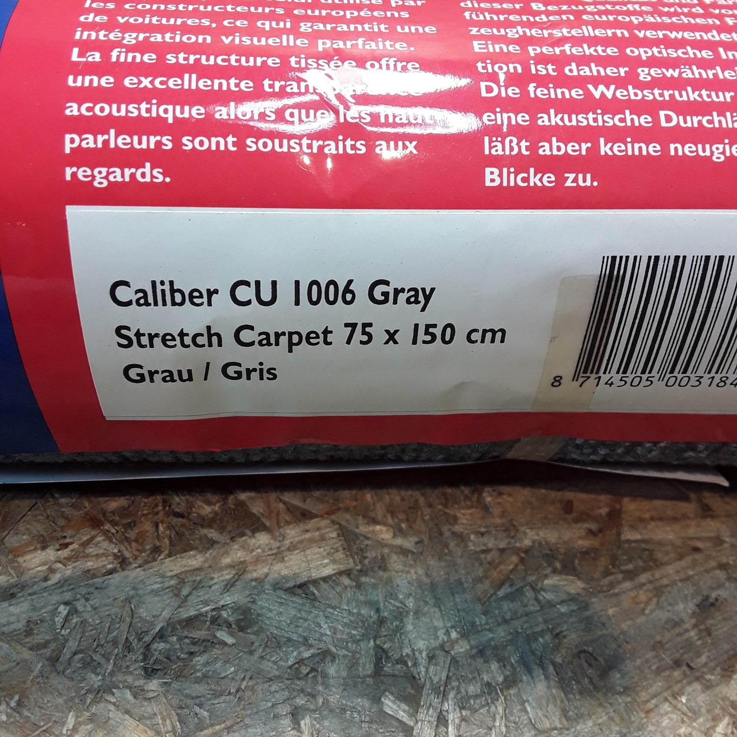 Diverse Fahrzeuge Ablagestoff "Stretch Carpet" 75x150cm Grau original Caliber NEU
