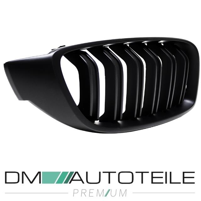 Set Kühlergrill Doppelsteg Schwarz Matt passend für BMW 4er F32 F33 F36 auch für M M4