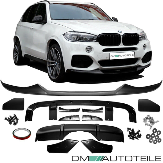 Sport-Performance SET Aero Spoiler Kit Schwarz Glanz passt für BMW X5 F15 M-Paket