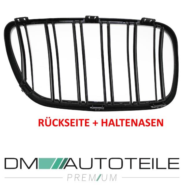 Satz Kühlergrill SET Schwarz Hochglanz Doppelsteg passend für BMW X3 E83 LCI 06-11