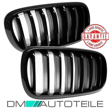 Sport Performance Kühlergrill Gitter schwarz hochglanz passt für BMW X5 F15 / X6 F16 auch M