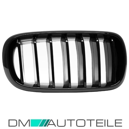 Sport Performance Kühlergrill Gitter schwarz hochglanz passt für BMW X5 F15 / X6 F16 auch M