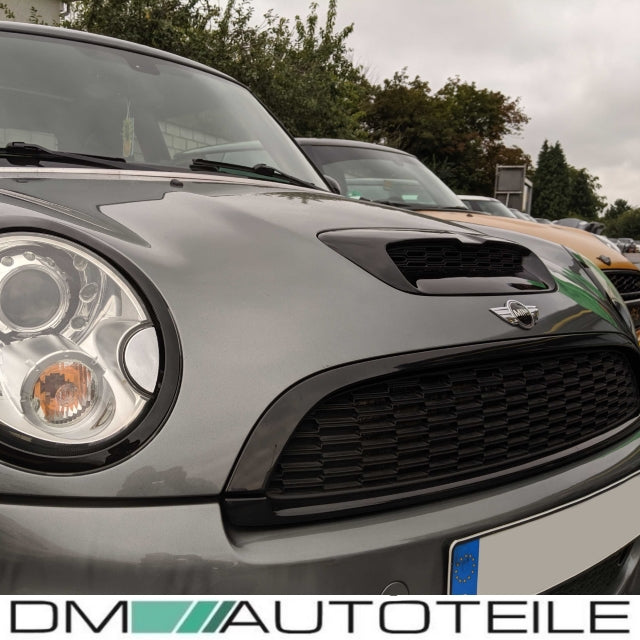 Lufteinlass Lufthutze Schwarz Glänzend passt für Mini Cooper S R55 R56 R57 Haube
