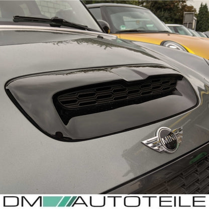 Lufteinlass Lufthutze Schwarz Glänzend passt für Mini Cooper S R55 R56 R57 Haube