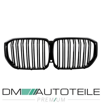 Sport Kühlergrill Schwarz Glanz Doppelsteg Kühlergitter passt für BMW X5 G05