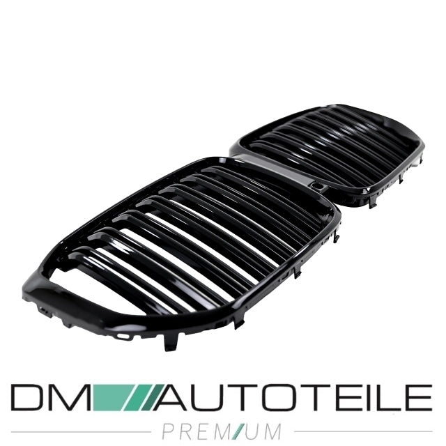 Sport Kühlergrill Schwarz Glanz Doppelsteg Kühlergitter passt für BMW X5 G05