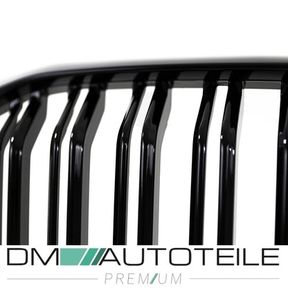 Sport Kühlergrill Schwarz Glanz Doppelsteg Kühlergitter passt für BMW X5 G05