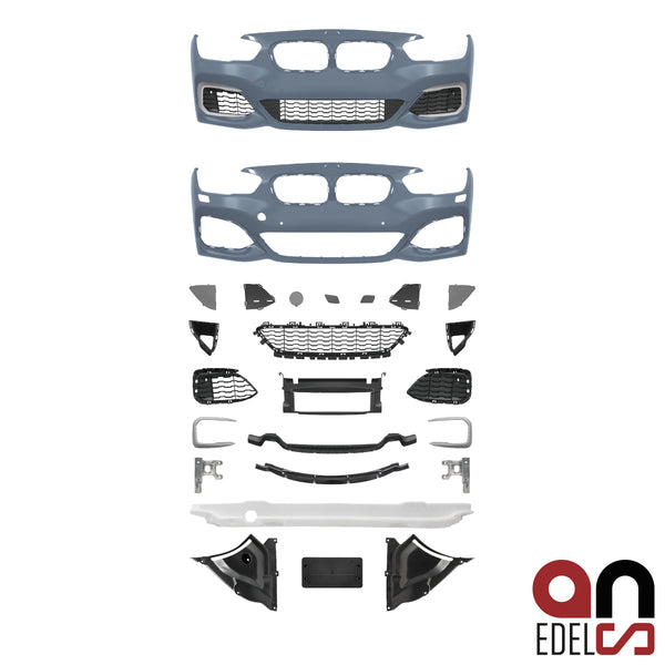 AN Umbau Sport Paket Evo Stoßstange vorne grundiert passt für BMW 1er F20 F21 LCI ab 2015 auch M-Paket nicht M135i