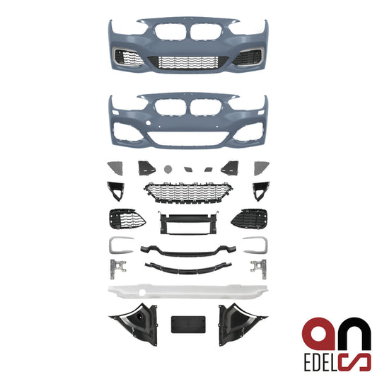 AN Umbau Sport Paket Evo Stoßstange vorne grundiert passt für BMW 1er F20 F21 LCI ab 2015 auch M-Paket nicht M135i