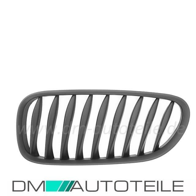 Satz Kühlergrill Schwarz Matt 02-09 passend für BMW Z4 E85 E86 Coupe Cabrio