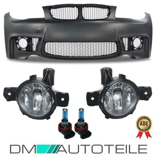 Sport Front Stoßstange passt für 1er BMW E81 E82 E87 E88 auch M+NSW Chrom+ ABE*