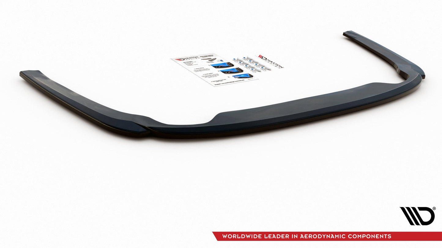 Mittlerer Diffusor Heck Ansatz für Skoda Octavia Mk4 schwarz matt