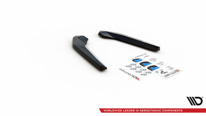 Heck Ansatz Flaps Diffusor für BMW X1 M-Paket F48 schwarz matt