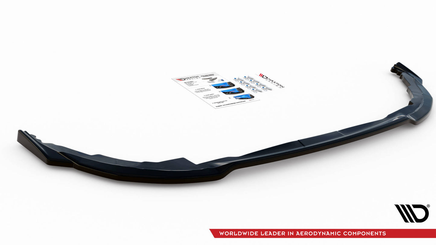 Mittlerer Diffusor Heck Ansatz für Toyota Corolla GR Sport Hatchback XII schwarz matt