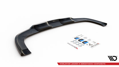 Mittlerer Diffusor Heck Ansatz DTM Look für Kia XCeed Mk1 schwarz Hochglanz