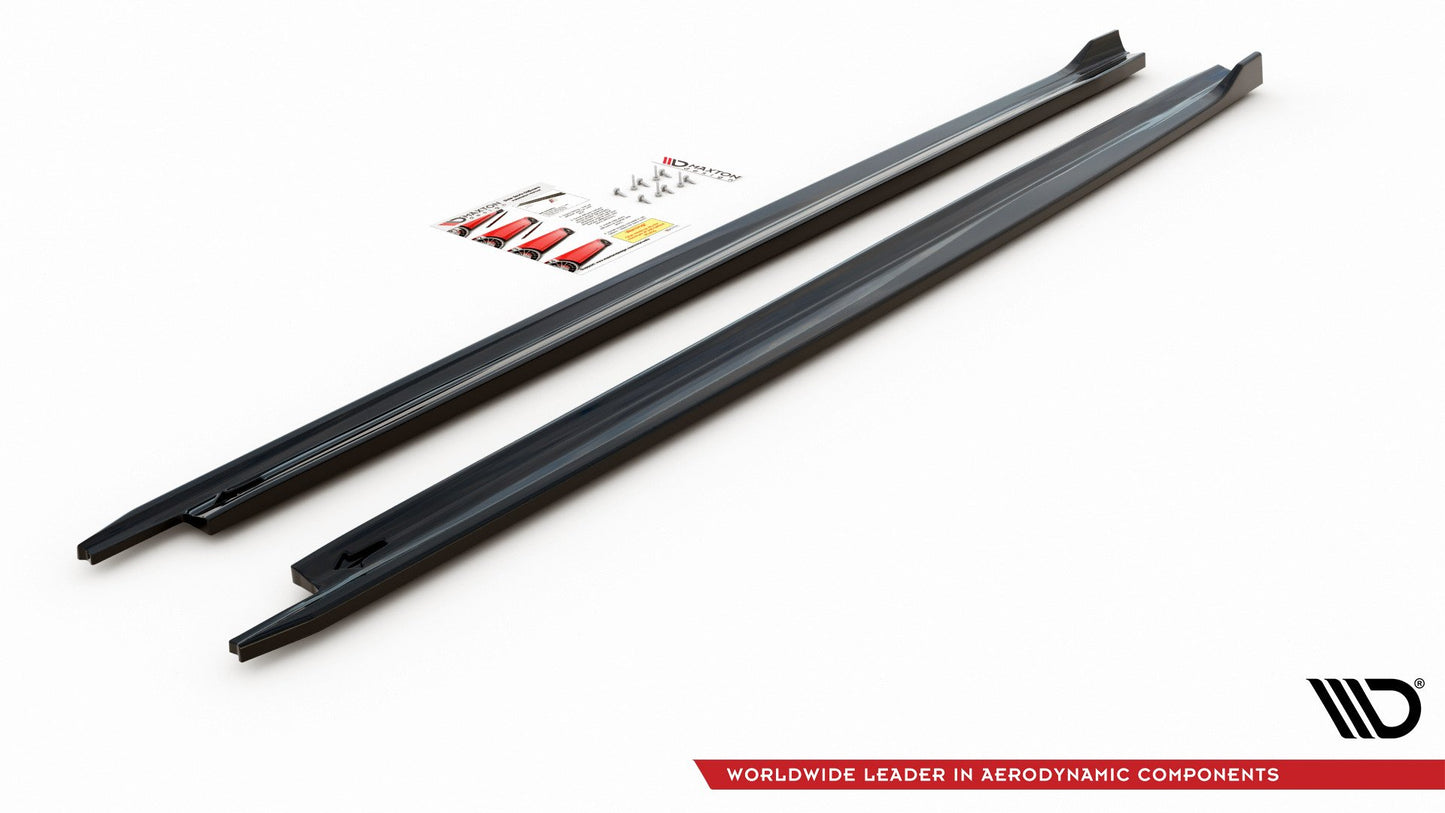 Seitenschweller Ansatz für V.1 für Skoda Octavia Mk4  Carbon Look