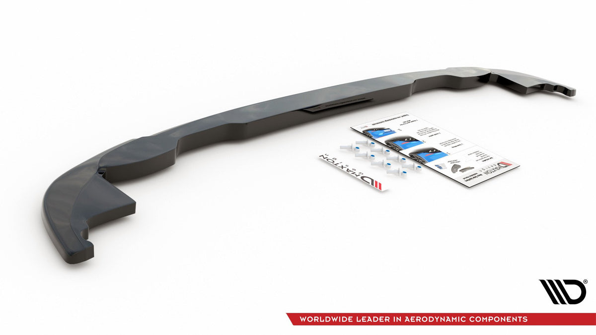 Mittlerer Diffusor Heck Ansatz für Volkswagen T-Cross Carbon Look