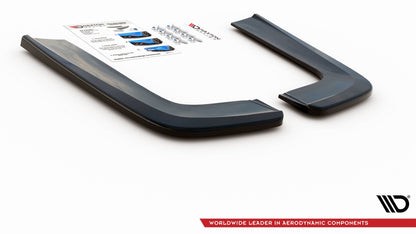 Heck Ansatz Flaps Diffusor V.1 für Mercedes-Benz V-Klasse AMG-Line W447 Facelift schwarz matt