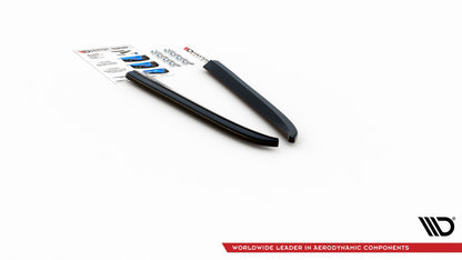 Heck Ansatz Flaps Diffusor für Jaguar XJ X351 Carbon Look