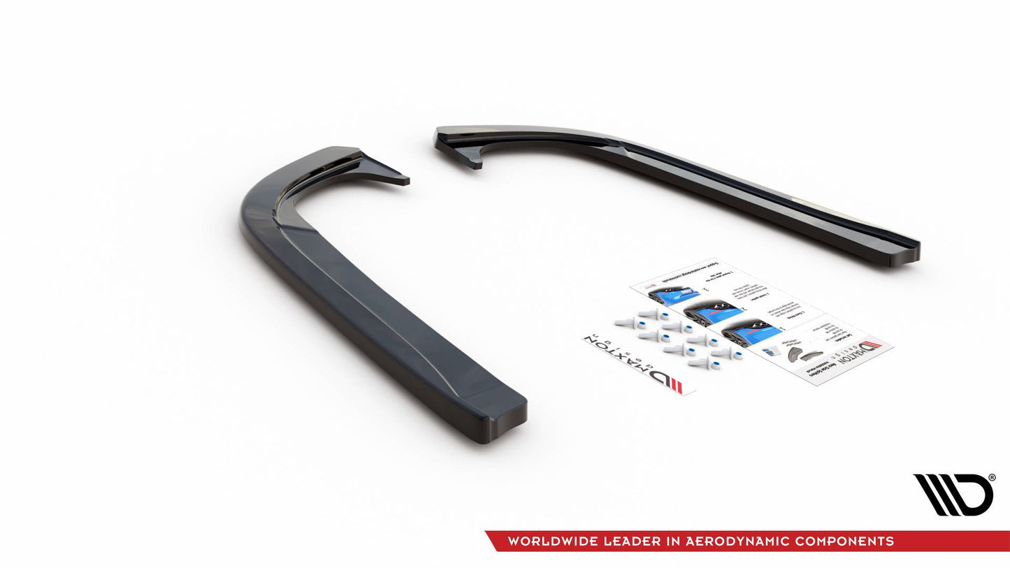 Heck Ansatz Flaps Diffusor für Skoda Octavia Mk3 Facelift Carbon Look