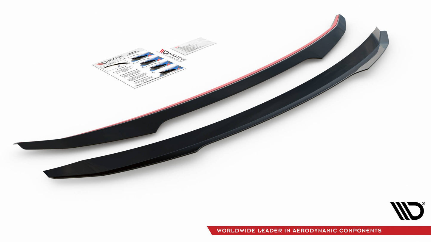 Spoiler CAP für Volvo S60 R-Design Mk3 schwarz matt