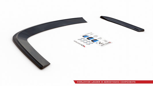 Heck Ansatz Flaps Diffusor für VOLKSWAGEN JETTA MK6 SEDAN vor Facelift schwarz Hochglanz