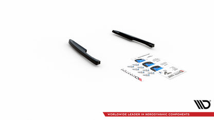 Heck Ansatz Flaps Diffusor für Volkswagen Touareg R-line Mk3 schwarz matt