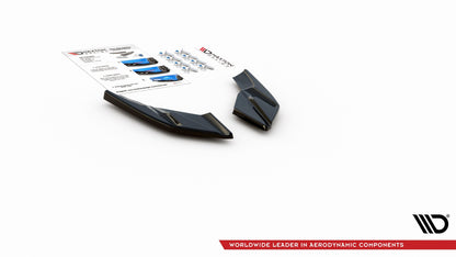 Heck Ansatz Flaps Diffusor für VW Golf 8  schwarz matt