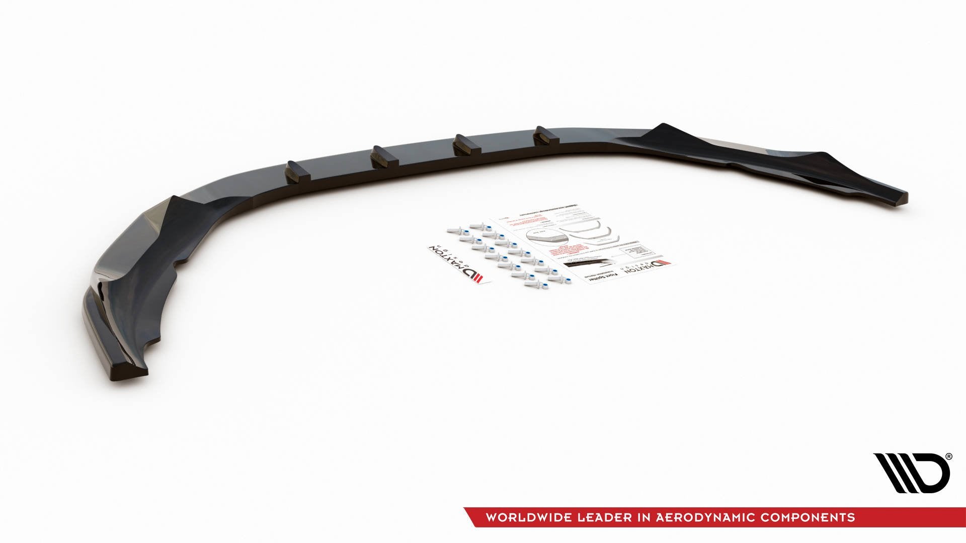 Front Ansatz V.1 für Volvo S60 R-Design Mk2 schwarz Hochglanz