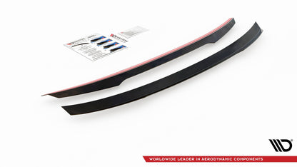 Spoiler CAP für Peugeot 508 Limousine Mk2 Carbon Look