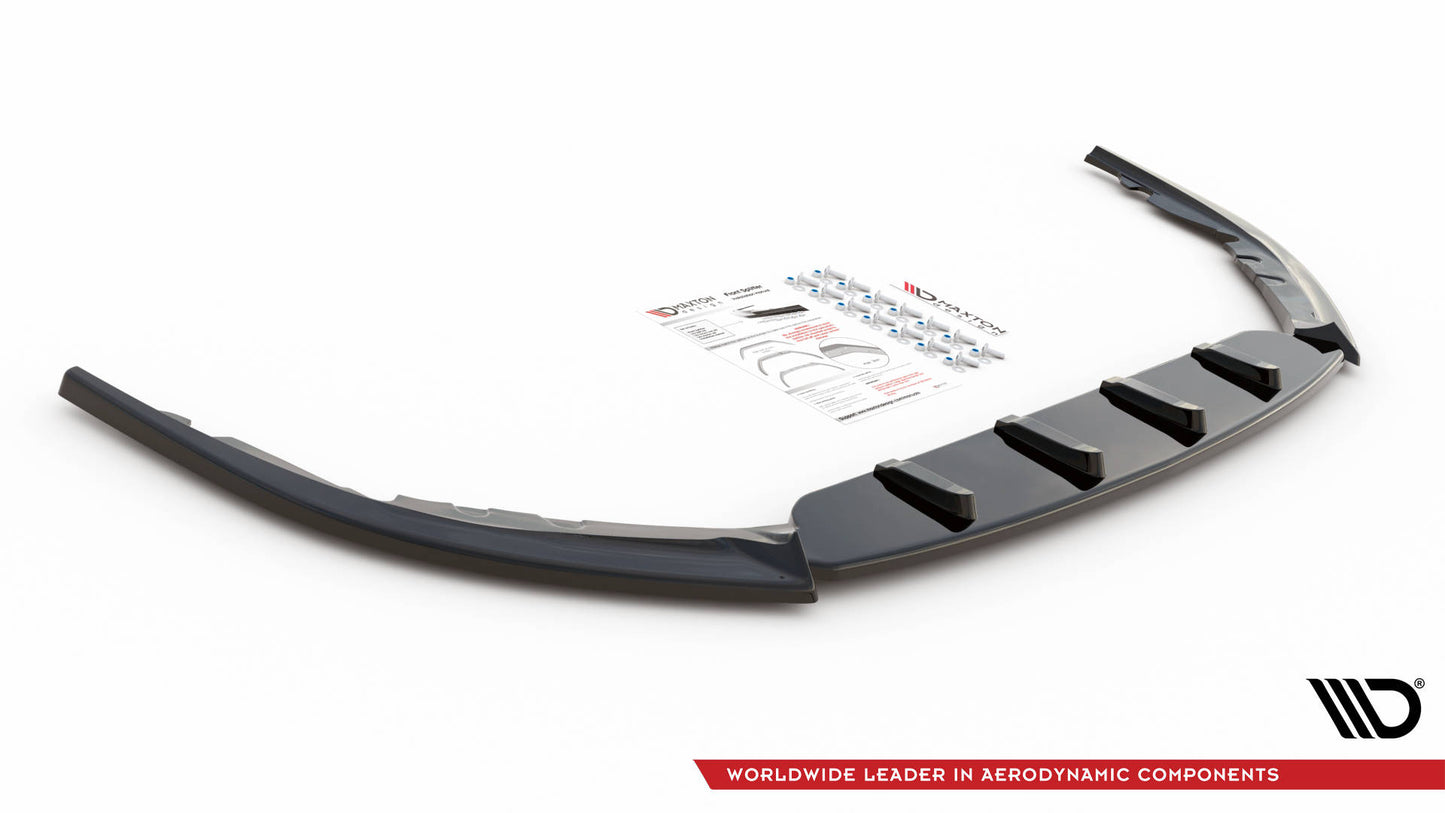 Front Ansatz V.1 für Toyota Avensis Mk3 Facelift schwarz Hochglanz