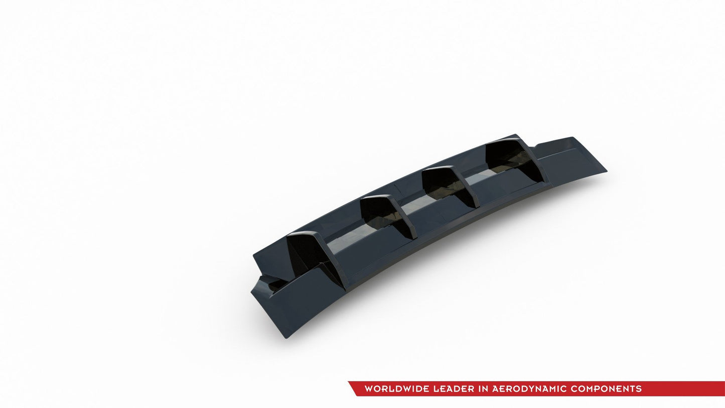 Diffusor Heck Ansatz für Skoda Kodiaq Mk1 Sportline schwarz Hochglanz
