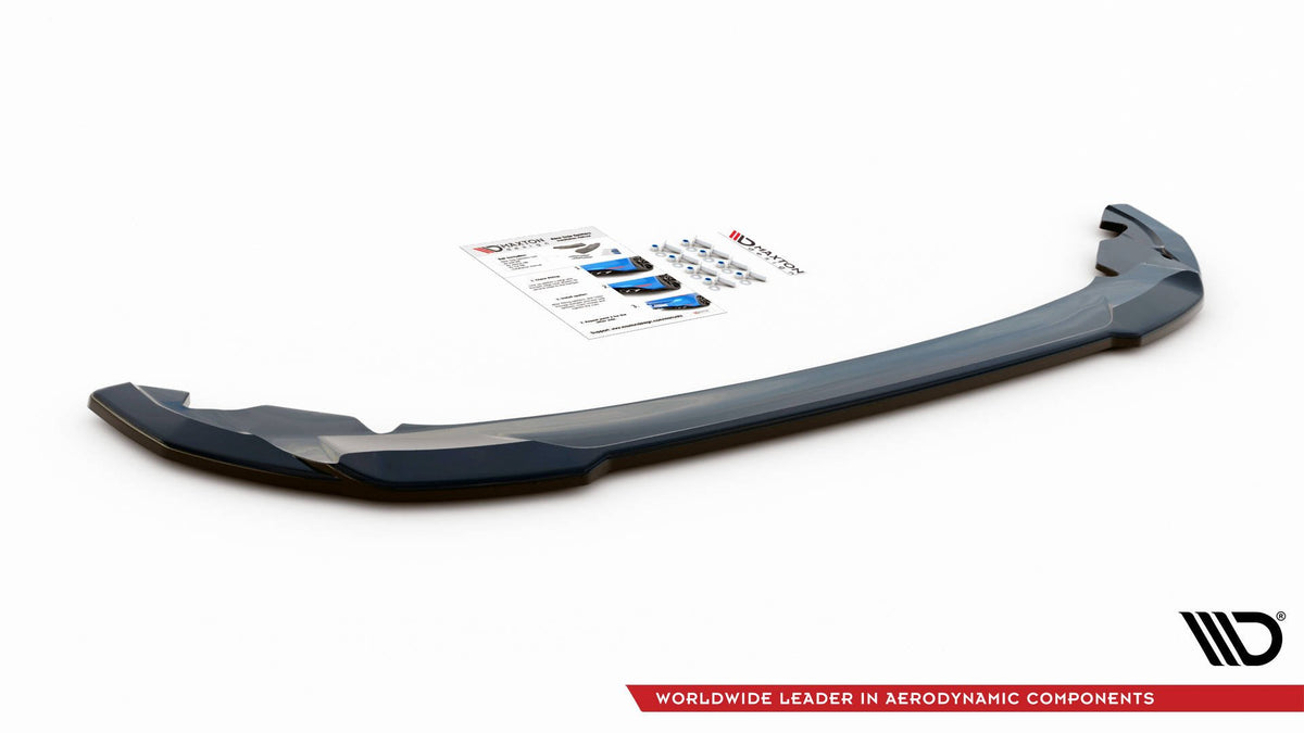 Mittlerer Diffusor Heck Ansatz für Seat Leon FR Hatchback Mk4 schwarz matt