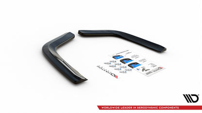 Heck Ansatz Flaps Diffusor für Porsche Panamera GTS 971 Carbon Look