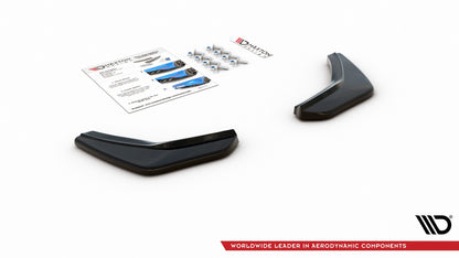 Heck Ansatz Flaps Diffusor V.2 für VW Golf 7 GTI  Carbon Look