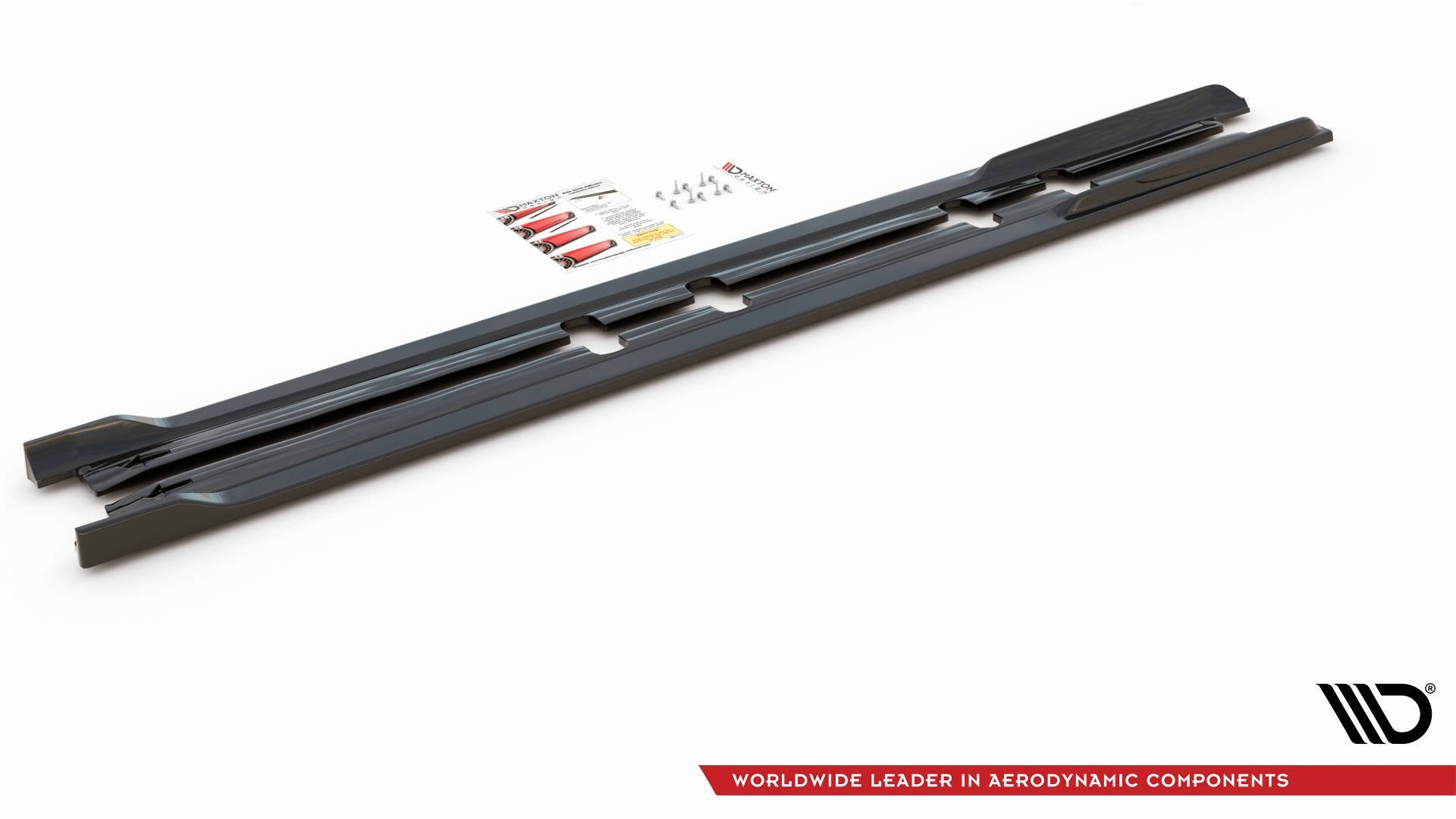 Seitenschweller Ansatz für V.2 für Seat Leon FR Mk4 / Cupra Leon  schwarz matt