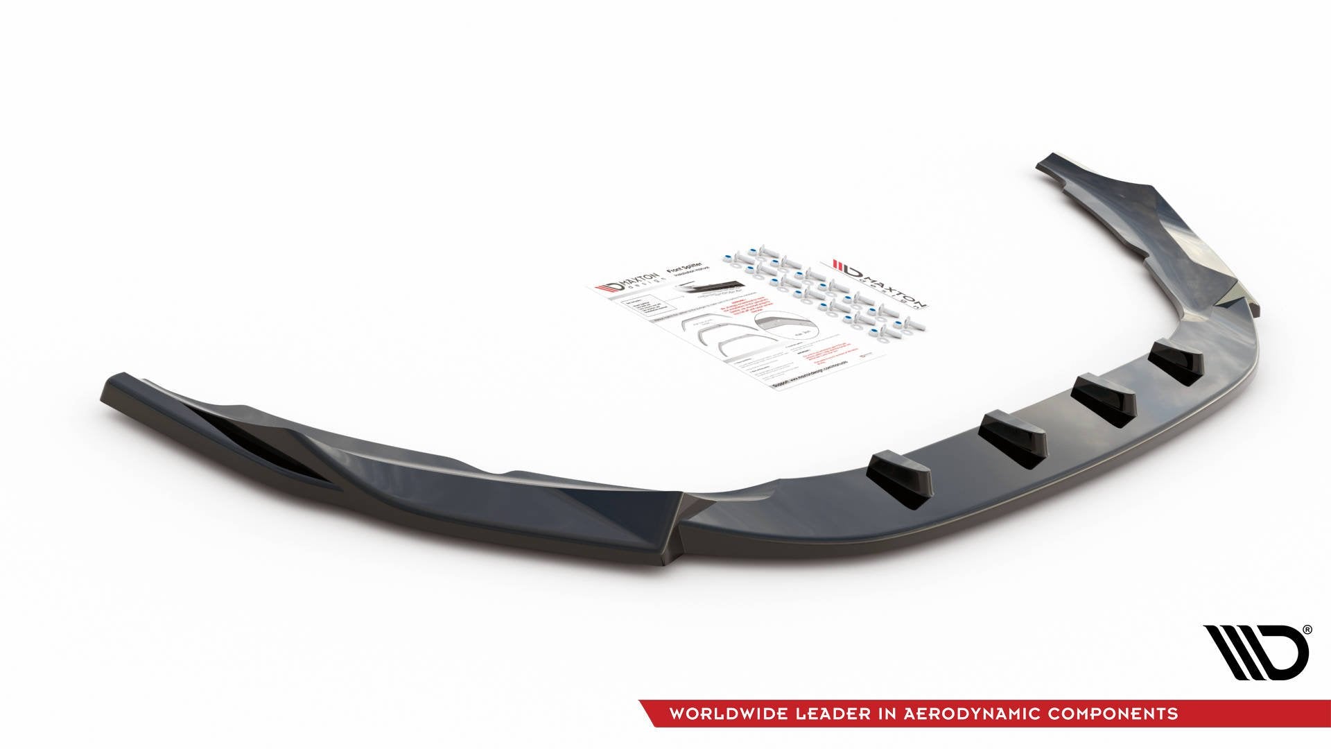 Front Ansatz V.1 für Volvo S60 R-Design Mk2 schwarz Hochglanz