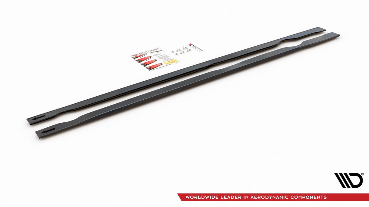 Seitenschweller Ansatz für VW Golf 7 GTI TCR  schwarz matt