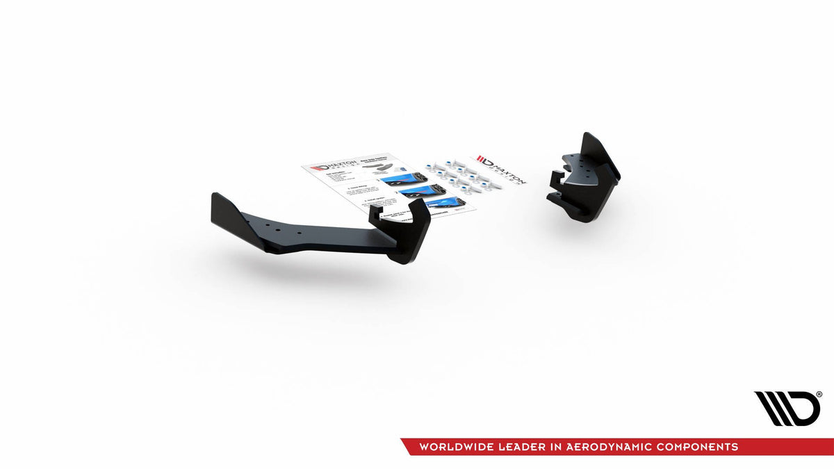 Robuste Racing Heck Ansatz Flaps Diffusor +Flaps für VW Golf 7 R Facelift