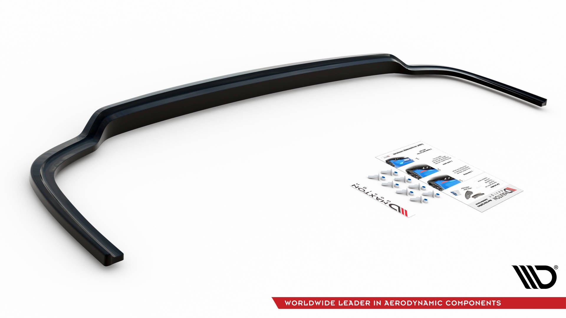Mittlerer Diffusor Heck Ansatz für Volkswagen Caddy Mk5 schwarz matt