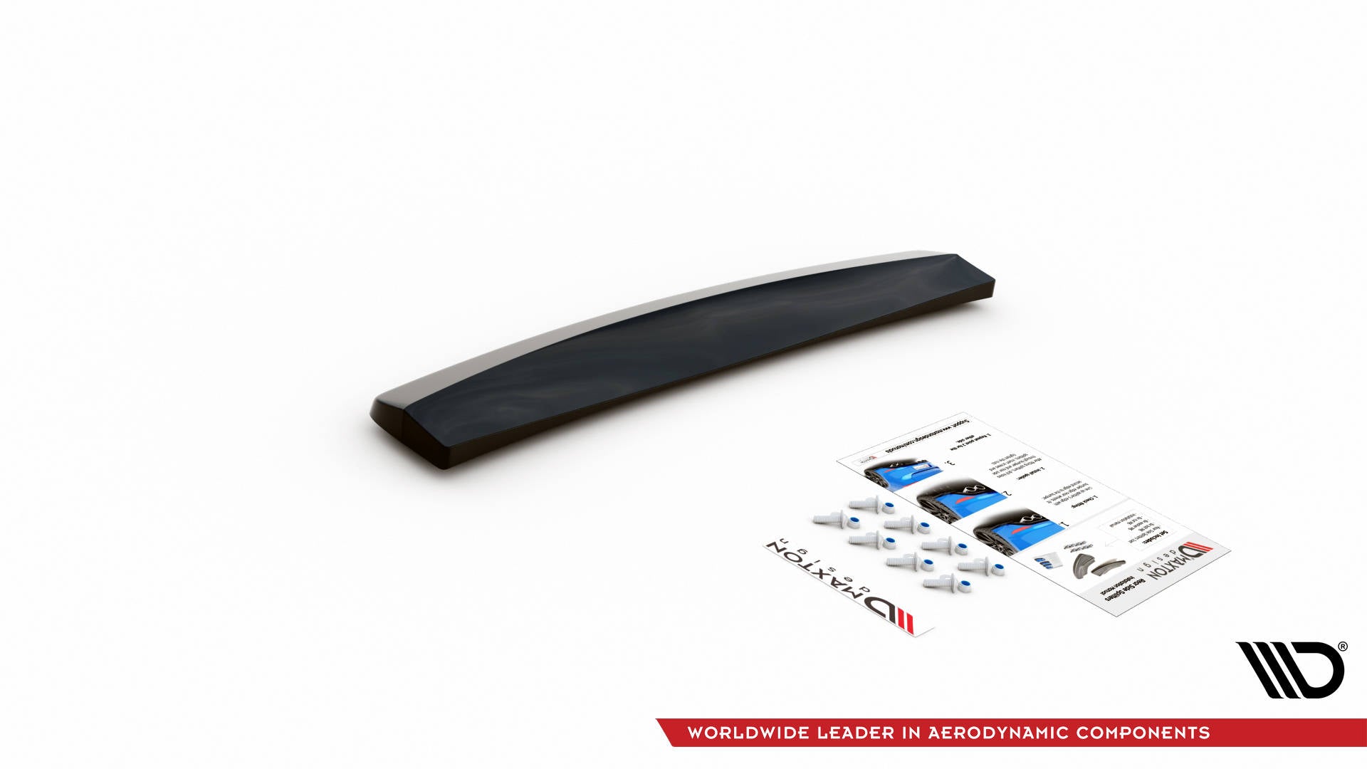 Mittlerer Diffusor Heck Ansatz für Seat Exeo schwarz matt