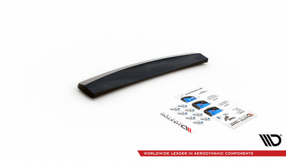 Mittlerer Diffusor Heck Ansatz für Seat Exeo schwarz matt