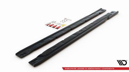 Seitenschweller Ansatz für Renault Clio Mk5 schwarz Hochglanz