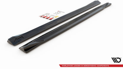 Seitenschweller Ansatz für Volvo XC60 Mk2 R-Design Carbon Look