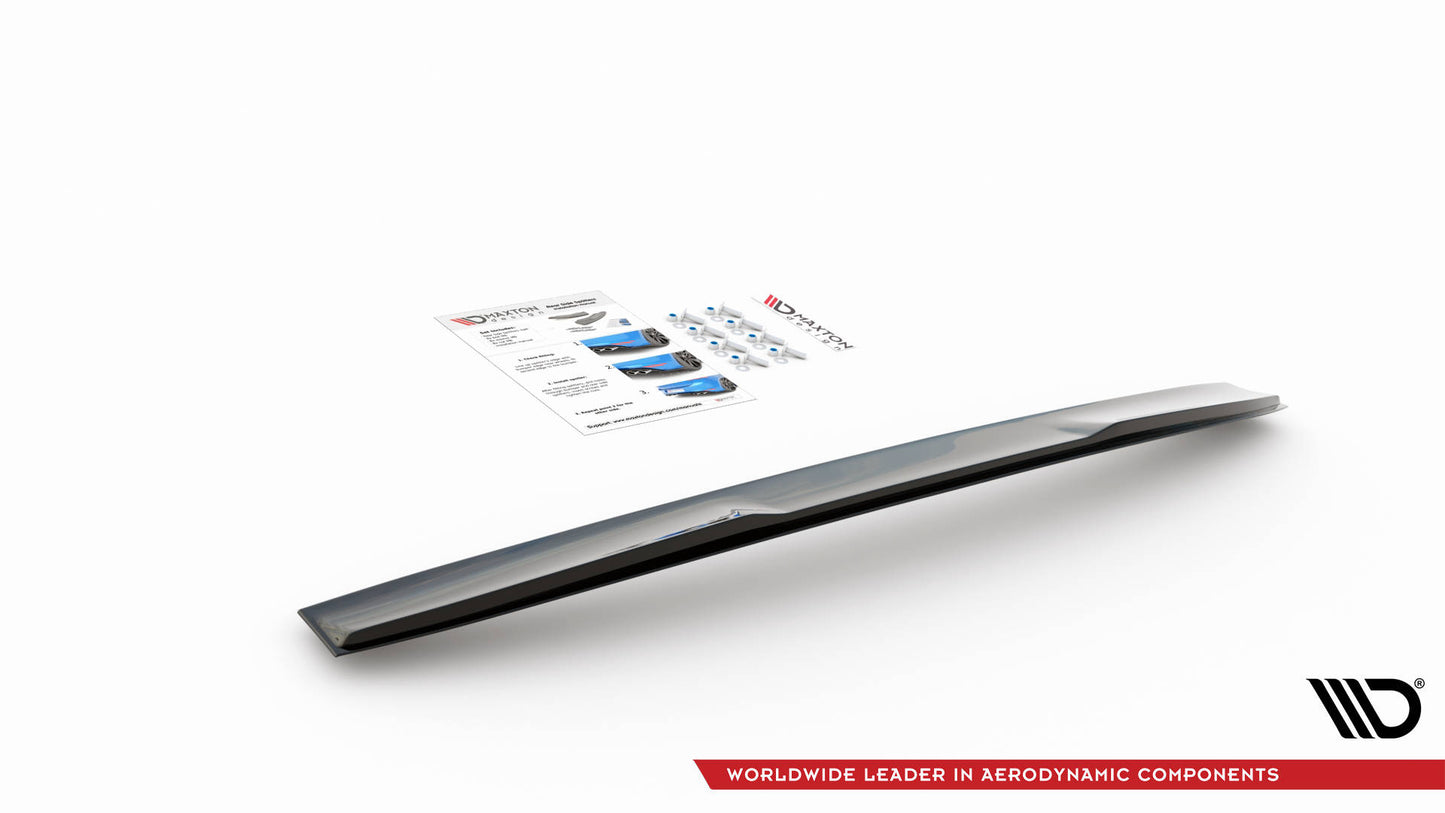 Heckscheiben Spoiler für Skoda Octavia Liftback Mk4 schwarz matt