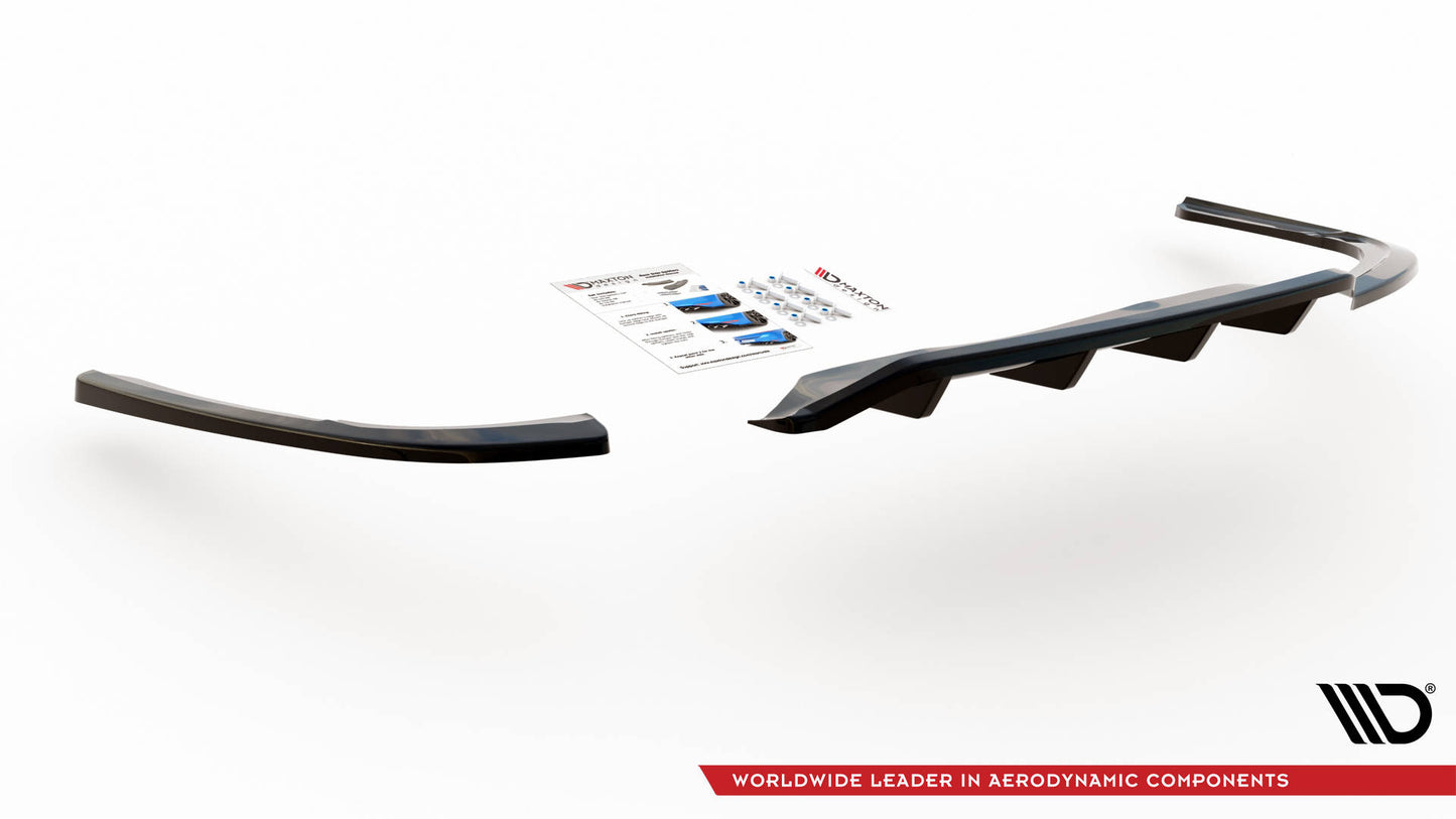 Mittlerer Diffusor Heck Ansatz DTM Look für Opel Insignia Mk2 Carbon Look