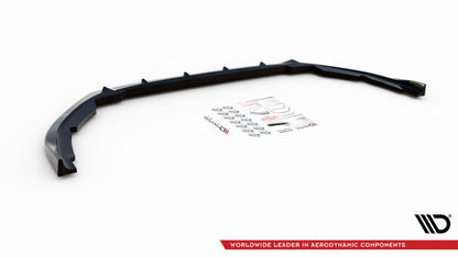 Front Ansatz für Peugeot Partner Mk3 schwarz Hochglanz