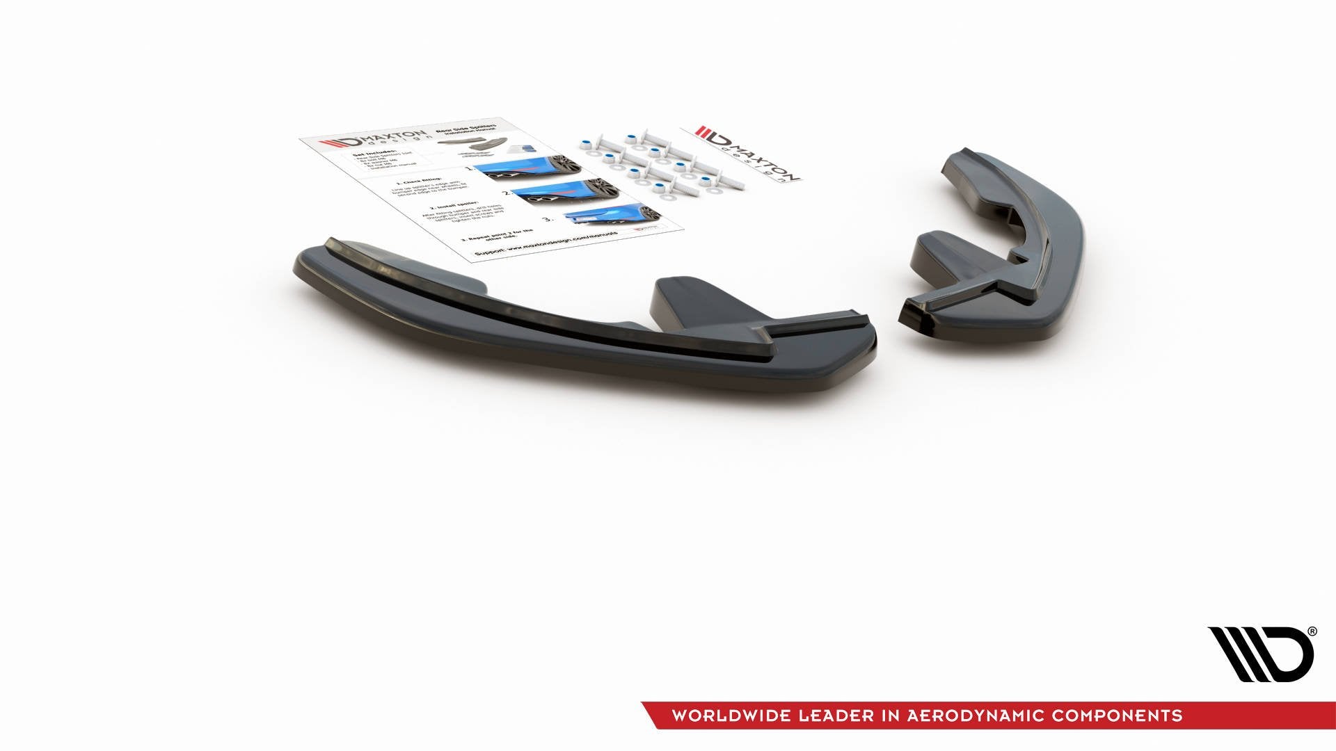 Heck Ansatz Flaps Diffusor für Renault Megane Mk.4 GT-Line Carbon Look