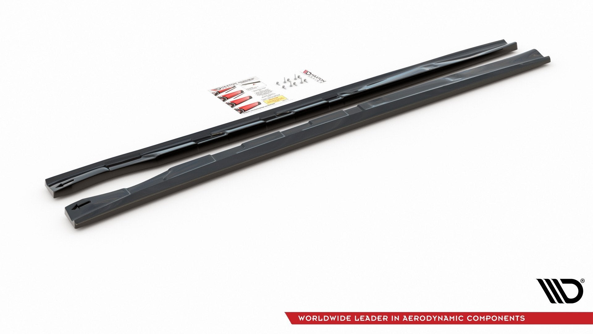 Seitenschweller Ansatz für Alfa Romeo 156 Facelift schwarz matt