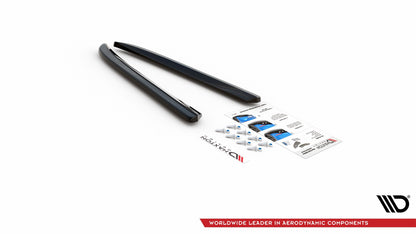 Heck Ansatz Flaps Diffusor für Jaguar XJ X351 schwarz matt